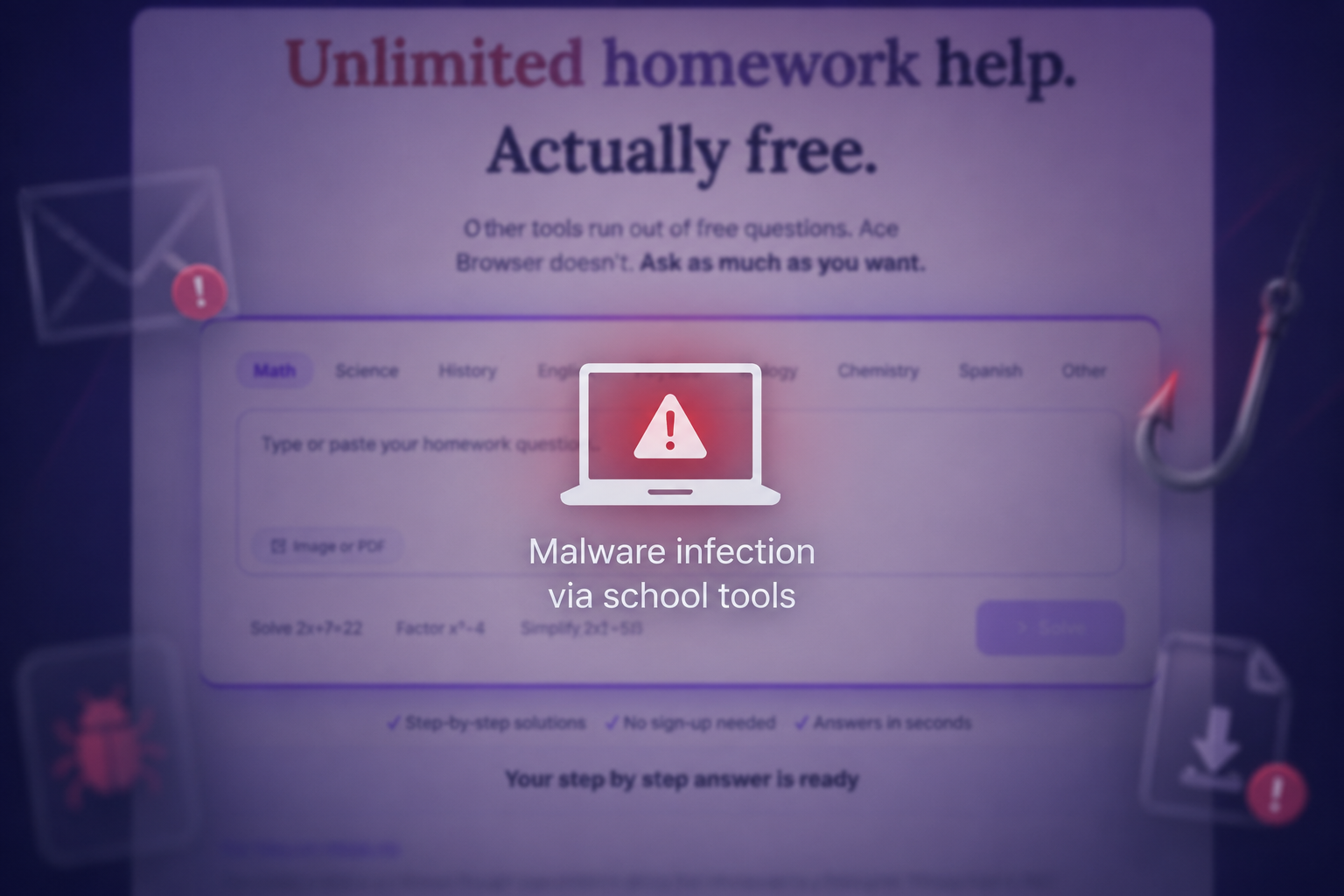 Malware Infection via School Tools